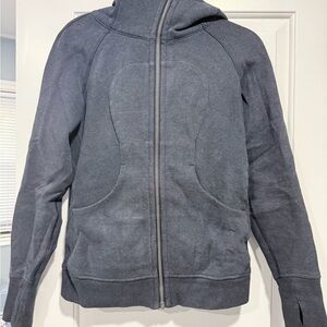 Gray Zip-Up Hoodie